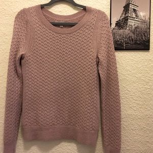 Pink semi sparkly sweater from the Loft, small